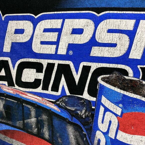 Vtg Chase T Shirt Size XL Black Jeff Gordon 24 Pepsi Right On Track Double Sided - Picture 11 of 16